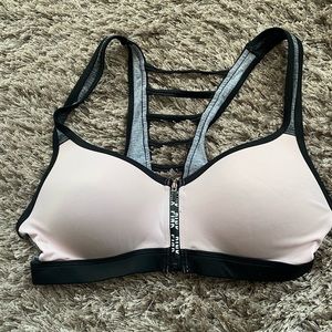 Victoria’s Secret Pink sports bra light pink/grey